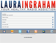 Tablet Screenshot of lauraingraham.com